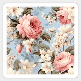 Shabby Chic Flowers Pattern 15 Sticker